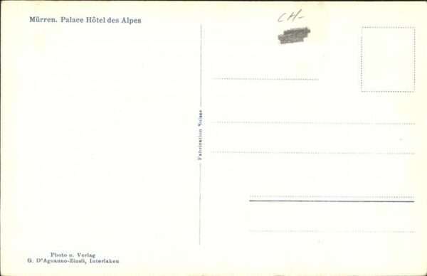 Muerren BE Palace Hotel des Alpes – Bild 2