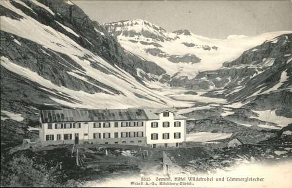 Gemmipass Wallis Hotel Wildstrubel Lämmergletscher