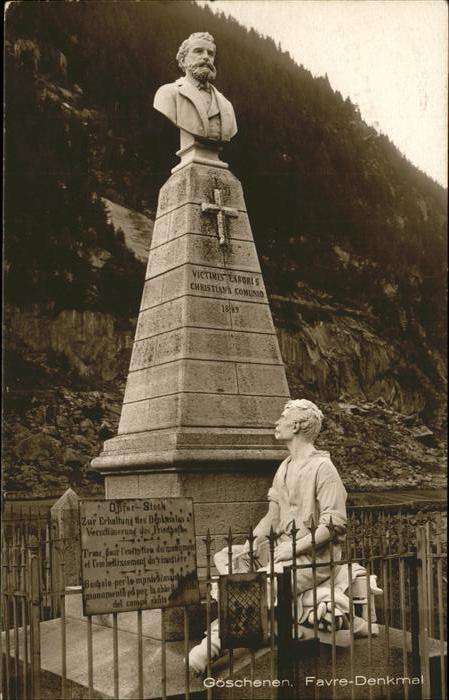 Goeschenen Favre Denkmal
