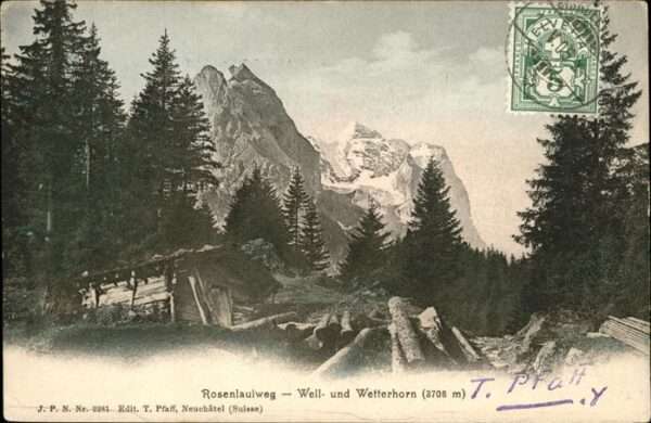 Rosenlaui Weg Well Wetterhorn