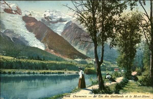 Chamonix lac Gaillands Mont Blanc