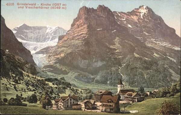 Grindelwald Kirche Viescherhörner