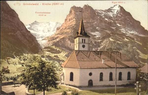 Grindelwald Kirche  Viescherhörner