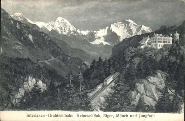 Interlaken BE Drathseilbahn Eiger Mönch Jungfrau
