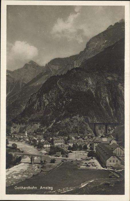 Amsteg Gotthardbahn Brücke