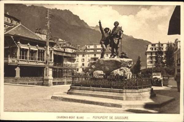 Chamonix Monument de Saussure