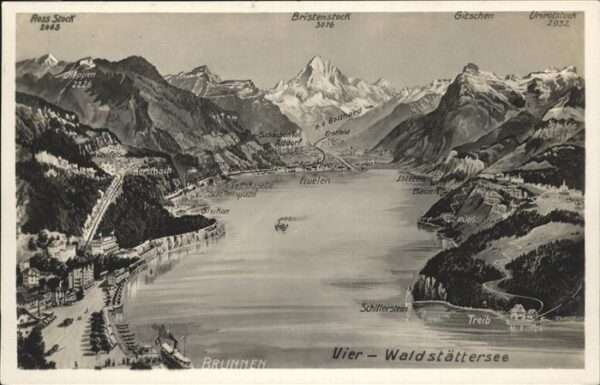 Brunnen SZ Vierwaldstättersee Schiff