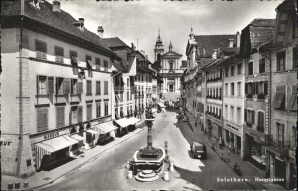 Solothurn Hauptgasse Brunnen