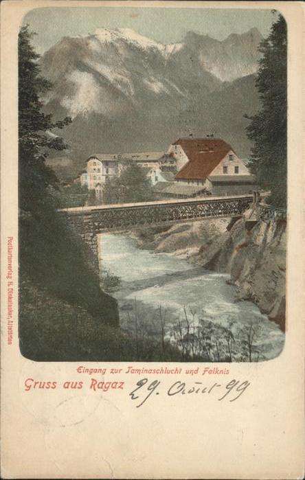 Bad Ragaz Ragatz Taminaschlucht Brücke