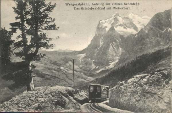 Kleine Scheidegg Interlaken Wengeralpbahn Grindelwaldthal Wetterhor