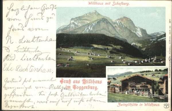 Wildhaus SG Zwinglihütte Schafberg