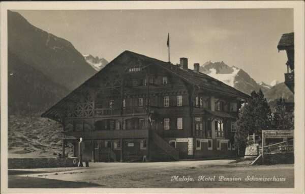 Maloja GR Hotel Pension Schweizerhaus