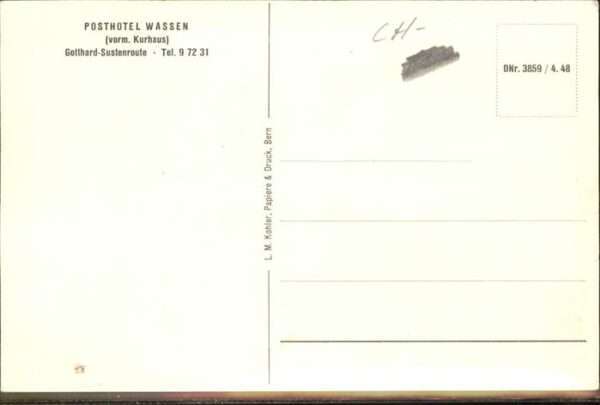 San Gottardo Sustenroute Post Hotel Wassen Brunnen – Bild 2
