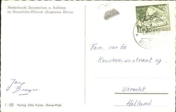 Davos GR Nederlands Sanatorium Asthma Bronchitis – Bild 2