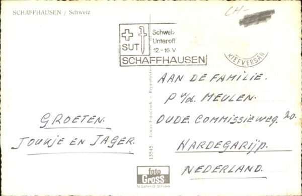 Schaffhausen SH Castel Brunnen, Panorama – Bild 2