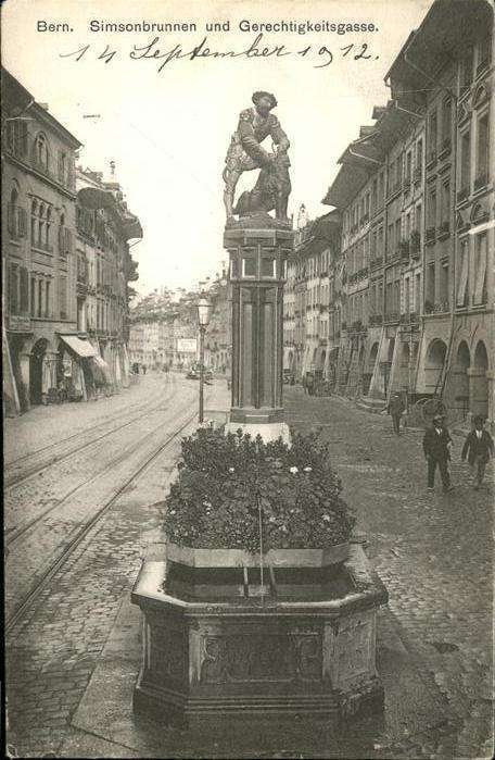 Bern BE Simonsbrunnen Gerechtigkeitsgasse
