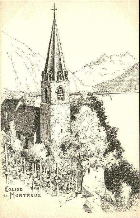 Montreux VD Eglise Kirche