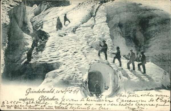 Grindelwaldgletscher Gletscher Bergsteiger