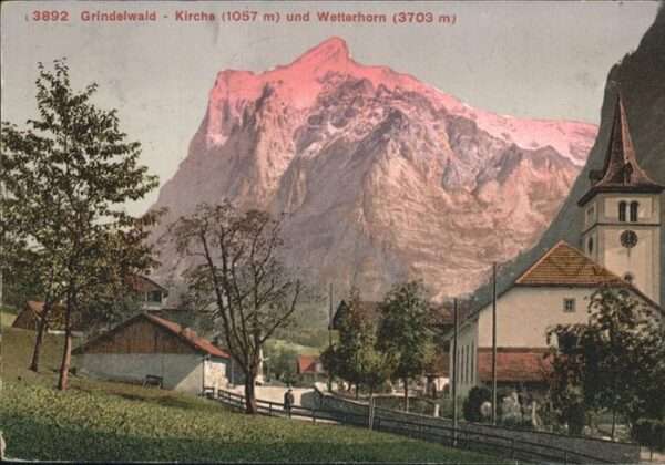 Grindelwald Kirche Wetterhorn