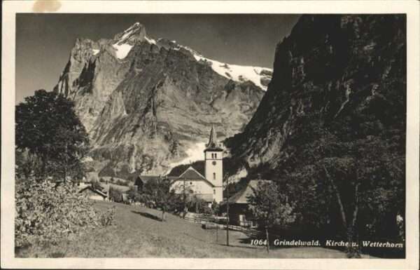 Grindelwald Kirche Wetterhorn