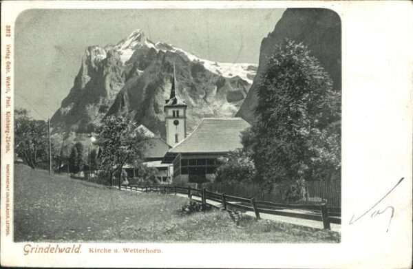 Grindelwald Kirche Wetterhorn