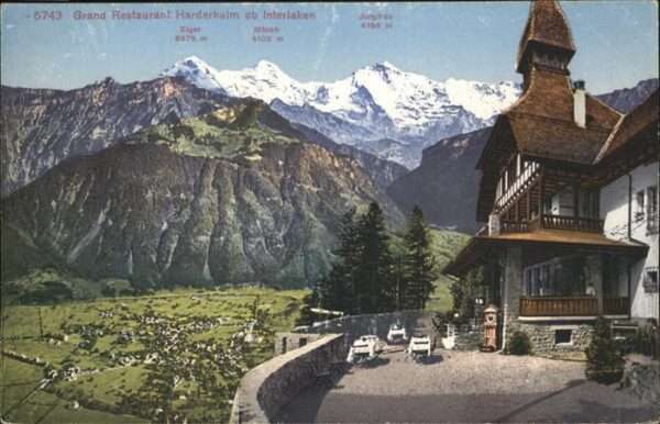 Interlaken BE Grand Restaurant Harderkulm Eiger, Mönc