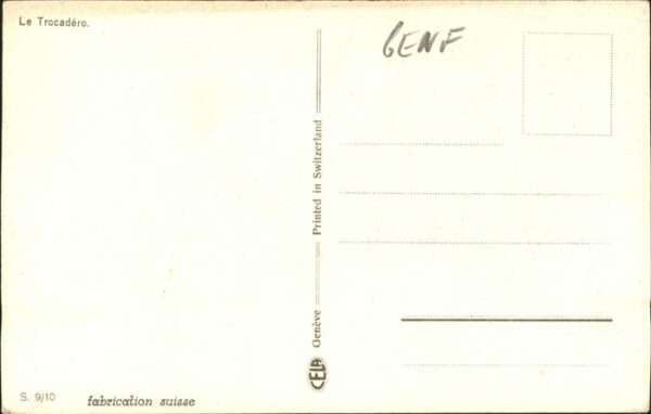 Genf GE [handschriftlich] Trocadero – Bild 2