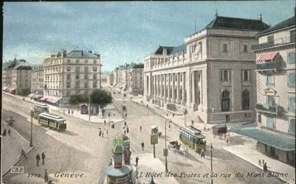 Geneve GE Strassenbahn Mont-Blanc, Hotel des Post