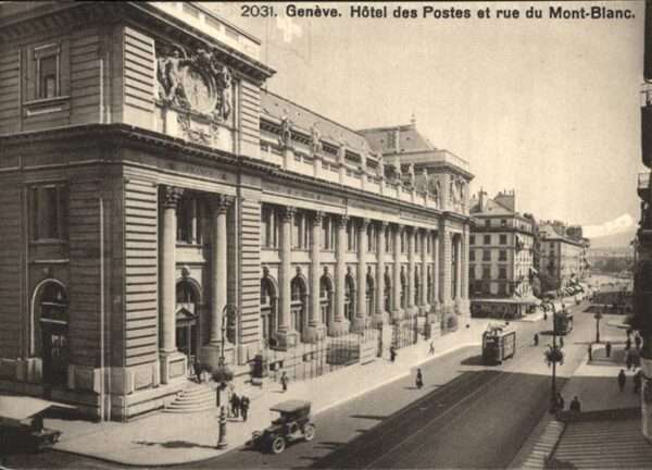 Geneve GE Hotel des Postes rue du Mont-Blanc, Str