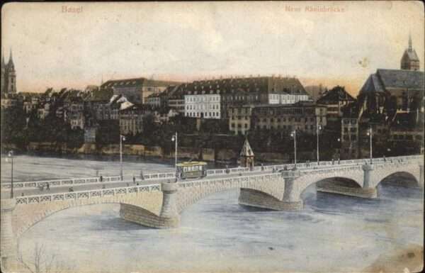 Basel BS Neue Rheinbrücke Strassenbahn