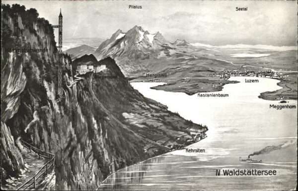 Vierwaldstaettersee Pilatus Seetal, Meggenhorn, Luzern, Her