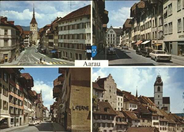 Aarau AG Stadt Wappen Laterne