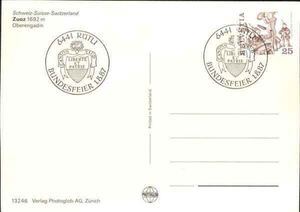 Zuoz GR Stadtwappen Kronem Oerengadin – Bild 2