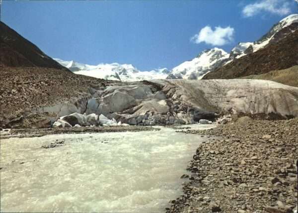 Bernina Berninagruppe Morteratsch-Gletscherzung