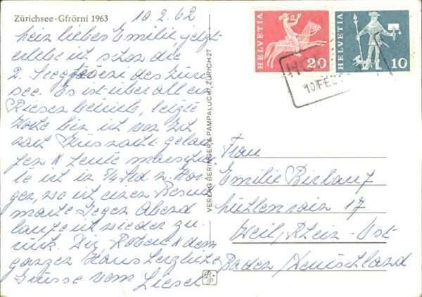 Zuerichsee Gfrörni 1963 – Bild 2