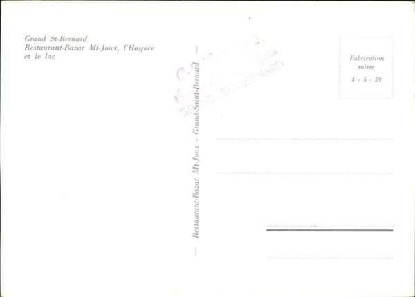 Grand Saint Bernard Restaurant Bazar Mt. Joux L Hospice – Bild 2