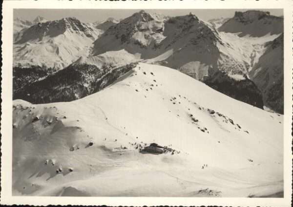 Arosa GR Weisshornhütte Flugaufnahme Aero St. Ga