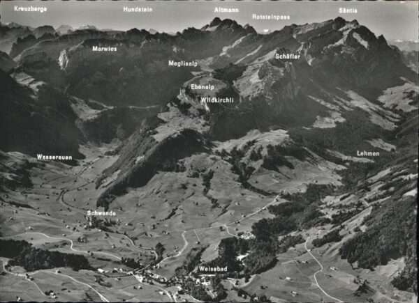 Weissbad Schwende Wasserauen Altmann, Säntis