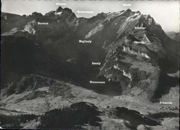 Altmann BE Rotsteinpass Säntle Schäfler, Schwende