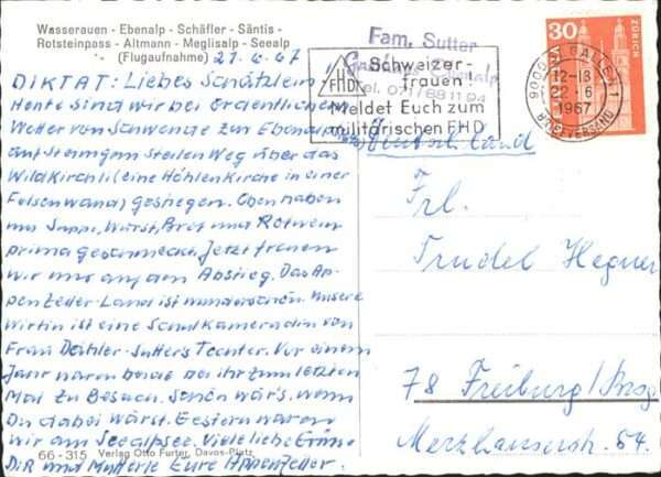 Altmann BE Rotsteinpass Säntle Schäfler, Schwende – Bild 2