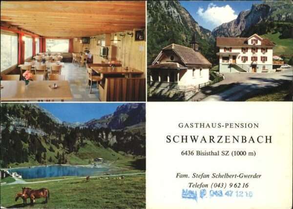 Bisisthal Gasthaus Pension Schwarzenbach
