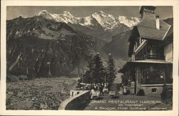 Interlaken BE Grand Restaurant Harderkulm Hotel Gotth