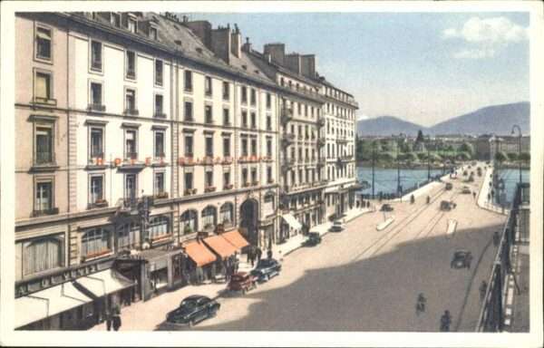 Geneve GE Genf Hotel Bristol & Minvera Pont du Mo