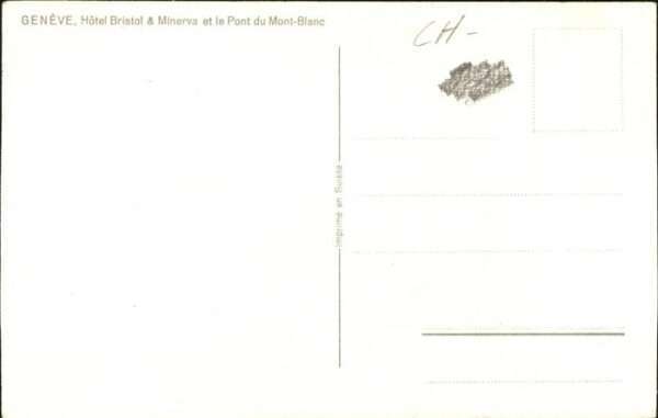 Geneve GE Genf Hotel Bristol & Minvera Pont du Mo – Bild 2