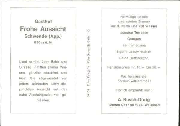 Schwende IR Gasthof Frohe Aussicht Gastraum – Bild 2