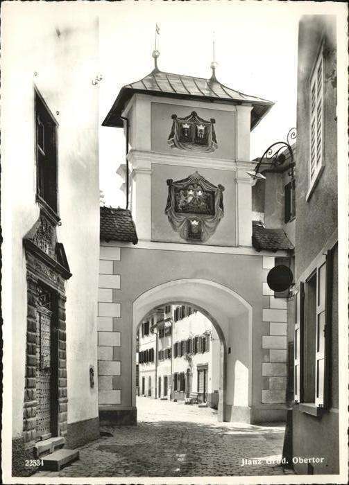 Ilanz GR die erste Stadt am Rhein Obertor