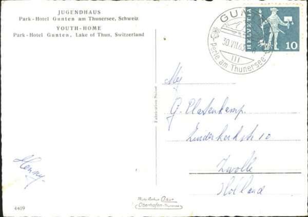 Gunten am Thunersee Jungendhaus Park-Hotel – Bild 2