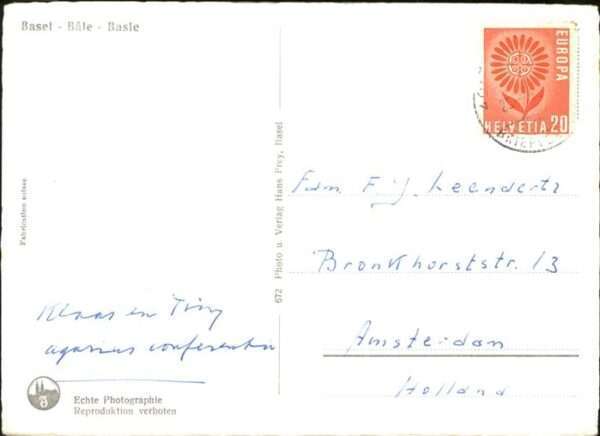 Basel BS Spazierweg am Rhein Peterskirche, Spale – Bild 2