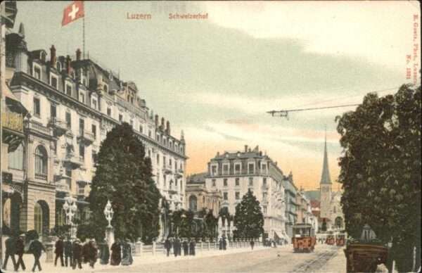 Luzern LU Schweizerhof Tram, Strassenbahn