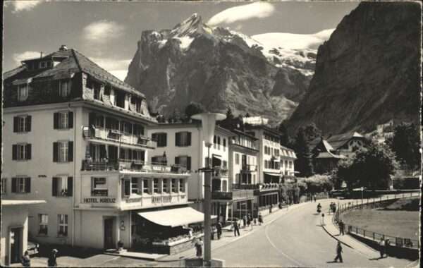 Grindelwald Dorfstrasse Wetterhorn